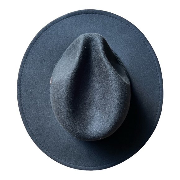 NWT Frye Men’s Black Felt Braided Band Stiff Brim Stetson Hat, OSFM - Picture 3 of 10